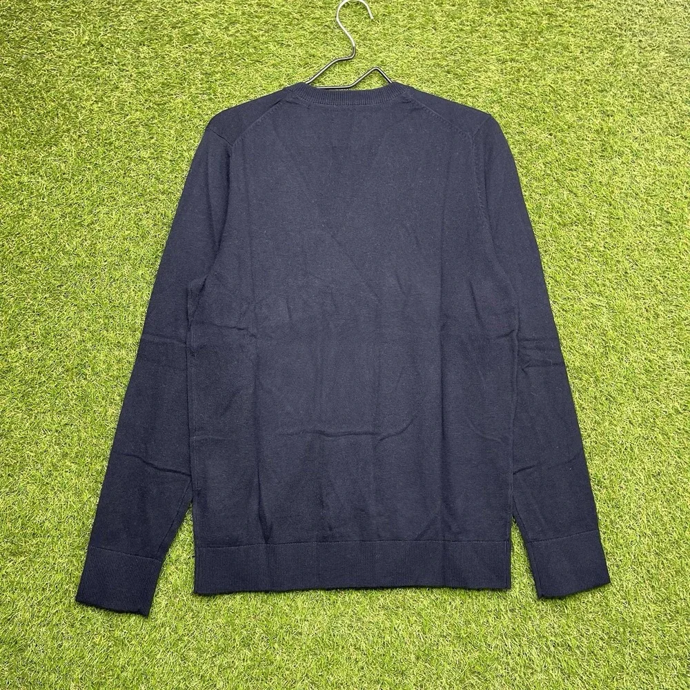 Abercrombie & Fitch Mens Merino Wool Sweater Mens Medium Blue Dress Preppy NWT